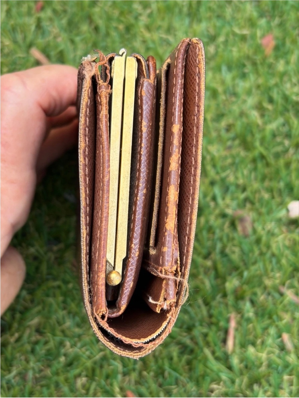 Louis Vuitton Monogram Canvas Wallet in Brown and Gold - Picture 8 of 12